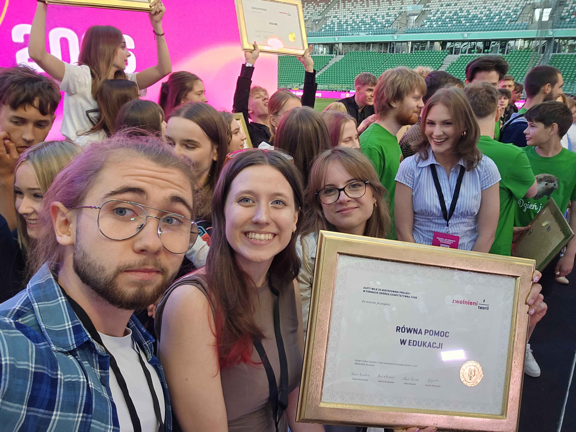The Golden Wolf 2026 award diploma.
